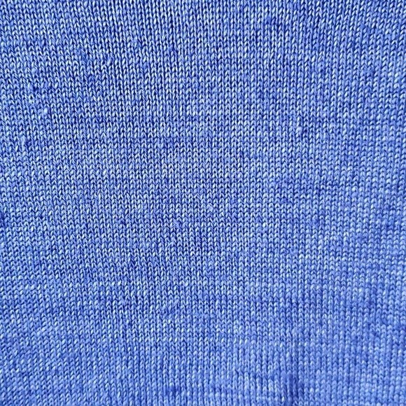 TALBOTS 100% LINEN BRIGHT BLUE SWEATER SIZE LARGE - Picture 4 of 9